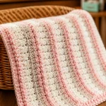 Chunky crochet baby blanket pattern for beginners