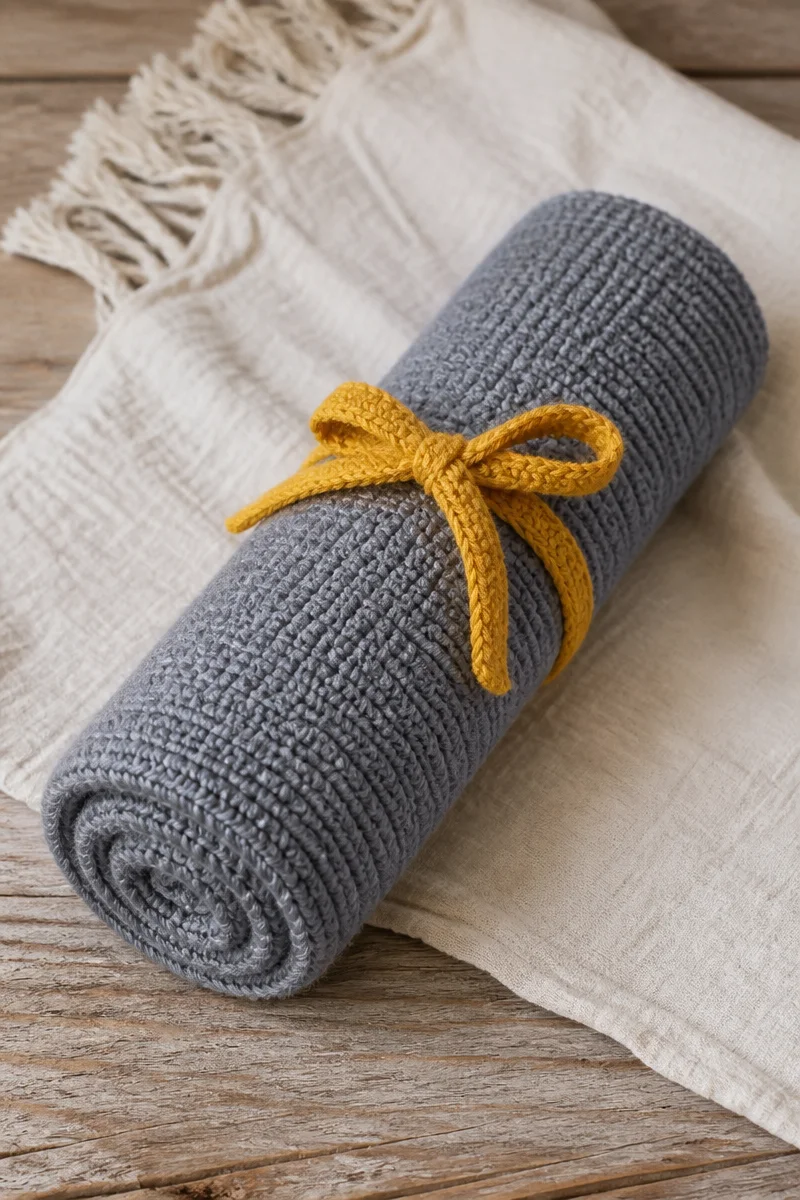 Crochet Baby Nap Mat Roll for comfortable baby naps