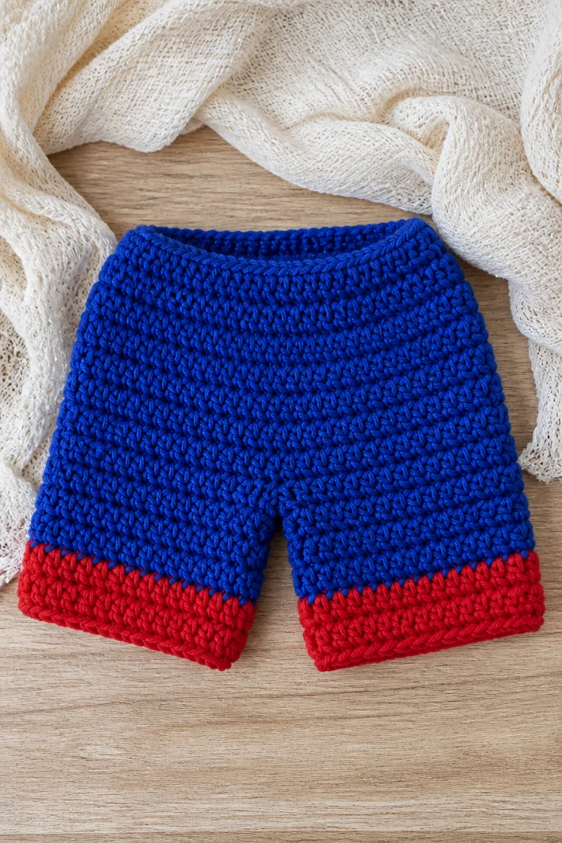 Crochet Baby Superhero outfit pattern for adorable infant costumes.
