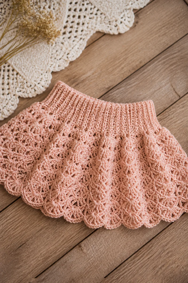Crochet baby tutu skirt pattern perfect for young girls