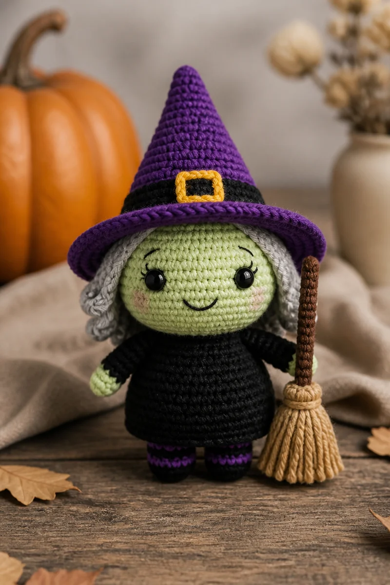 Crochet Halloween amigurumi patterns featuring spooky designs