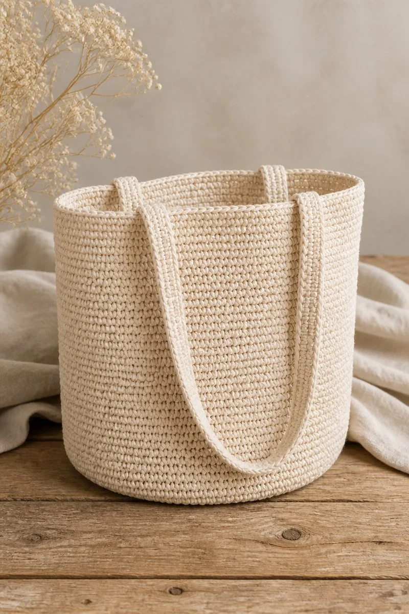 Crochet Market Tote Bag Pattern for easy eco-friendly shopping.