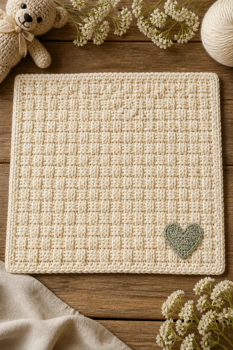 Handmade crochet baby gift for Grandparents Day